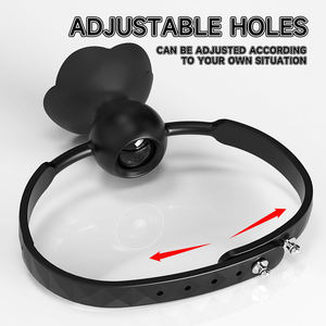 S-HANDE Drop Shipping Rose Flower Shape Adult BDSM Bondage Rose Vibrator <strong>SM</strong> Rose Mouth Gag Ball Sex <strong>Toy</strong> - Product Image 6