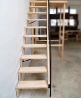 Escalier pliant domestique, échelle murale de rangement, échelle invisible pour grenier, escalier TikTok, escalier sur mesure, escalier pliant