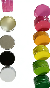 Aluminum Threaded Screw <strong>Cap</strong> with <strong>28*18mm</strong> Size Silk Screen Printed for <strong>Bottles</strong> - Product Image 3