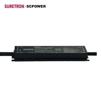 Driver LED IP66 60-300W non-dimmable 12V 24V 48V sélectionnable, petit volume, sans scintillement pour éclairage commercial extérieur