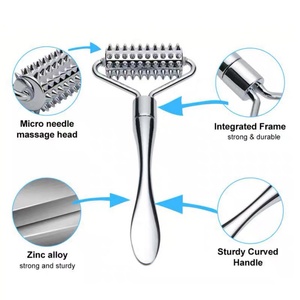 Rouleau de massage facial en métal, nouveau design, pour lifting cutané, anti-âge, barre de beauté - Product Image 1