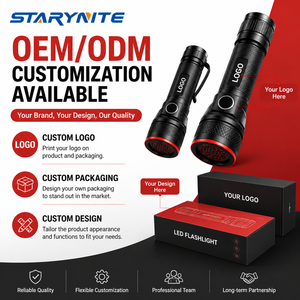 STARYNITE Torcia LED Professionale ad Alta Potenza 1300LM, Ricaricabile USB-C, Luce Tascabile 18350 con Magnete per Lavoro - Product Image 6