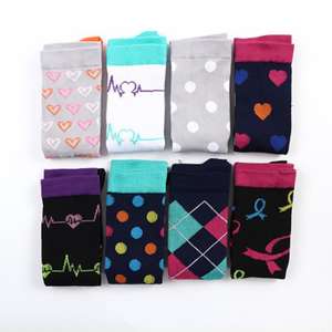 Chaussettes de compression personnalisées pour l'automne, antidérapantes, courtes, pour le sport, en spandex/nylon/<span class=keywords><strong>coton</strong></span>, séchage rapide - Product Image 2