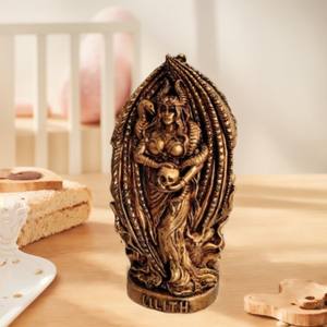 Déesse maléfique de Satan Statue de déesse mythologique <span class=keywords><strong>nordique</strong></span> décoration de table Satan femme démon lys Sculpture accessoires - Product Image 4