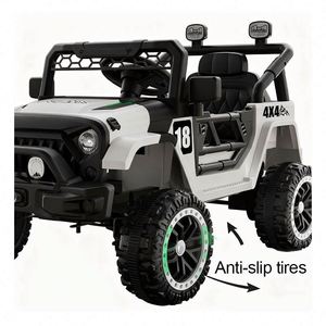 Voiture électrique personnalisée pour enfants, jouet durable en plastique ABS, avec lumières LED, klaxon, musique, télécommande, pour l'extérieur - Product Image 3