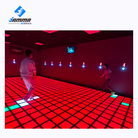 Jeux de sol de marelle de projection interactive populaires activer les jeux grille Led jeu de danse de lumière au sol