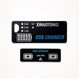 Etiqueta Adhesiva Personalizada OEM para Panel de Control de Cargador USB, Indicador de Nivel de Batería, PVC PET - Product Image 1