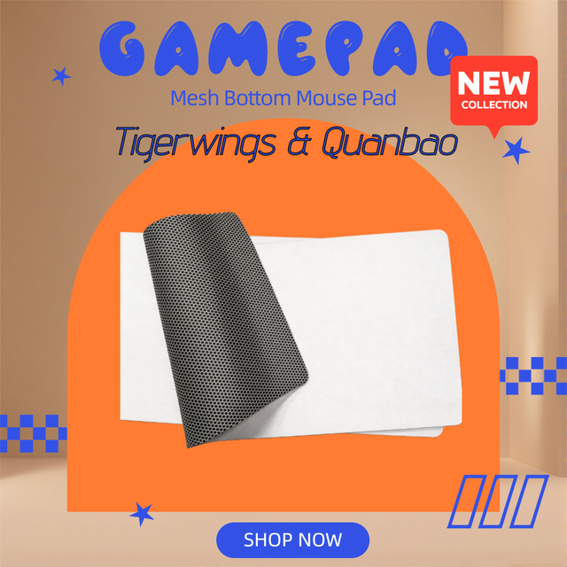 Tigerwings Mesh Bottom Mouse Pad Oem Odm Ce Rohs Reach Ca65 Natural Rubber Base Large Extended Gaming Desk Mat Pad