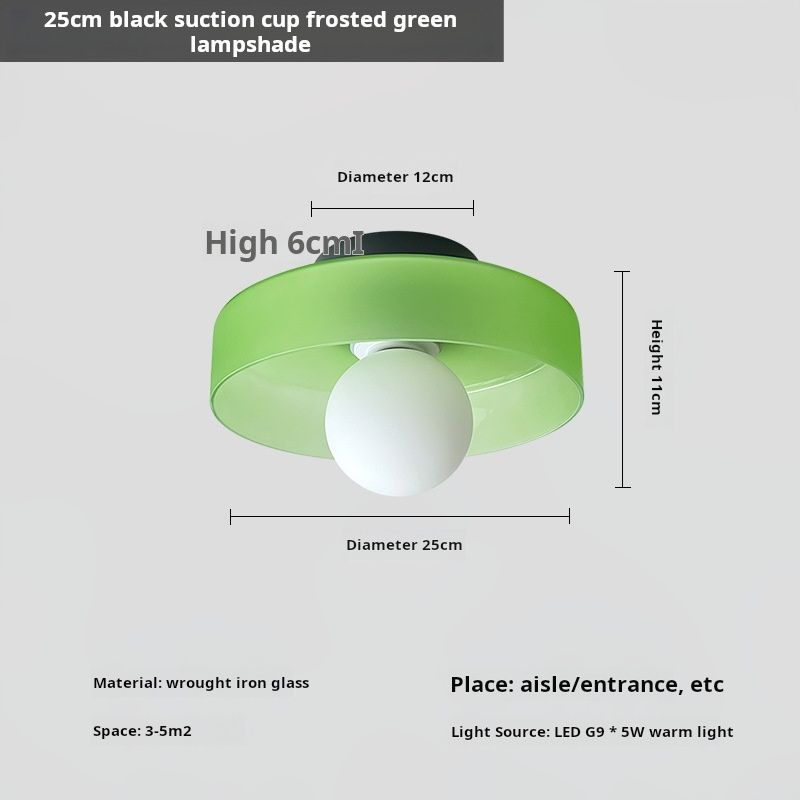 Ventosa nera-paralume smerigliato