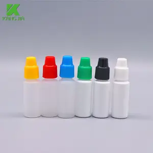 3毫升低密度聚乙烯塑料移液器滴管瓶，带不同滴管彩色盖子
