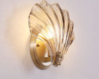 Lampe de salle de bain en cristal, décoration d'intérieur, lampe murale de chevet en cuivre montée en coin