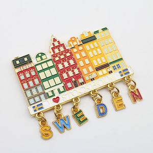 Aimant de réfrigérateur souvenir, architecture de la vieille ville, maison de <span class=keywords><strong>Stockholm</strong></span>, <span class=keywords><strong>Suède</strong></span> - Product Image 4