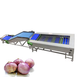 Machine de tri automatique de légumes et de fruits, équipement durable à prix d'usine, contrôlée par PLC, en acier inoxydable 304, pour calibrage de taille - Product Image 4