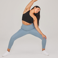 XS-4XL taille haute grande taille Leggings Fitness Yoga Wear ensembles de gymnastique pour les femmes