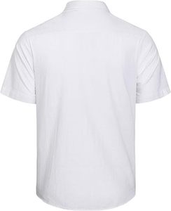 Camicie da <span class=keywords><strong>uomo</strong></span> in cotone e <span class=keywords><strong>lino</strong></span> a maniche corte stile estivo traspirante stile Casual stile Casual t-shirt da <span class=keywords><strong>spiaggia</strong></span> per gli uomini - Product Image 6