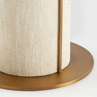 Lampe de bureau décorative en tissu de lin de table de designer américain pour salon chambre chevet restaurant couloir