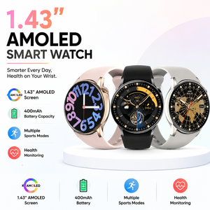 Smartwatch Rotondo 2026 <span class=keywords><strong>Sense</strong></span> 6 con Schermo AMOLED da 1,43 Pollici, Chiamate BT, Monitoraggio Salute, Oltre 100 Modalità Sportive - Orologio Intelligente Uomo Donna - Product Image 1