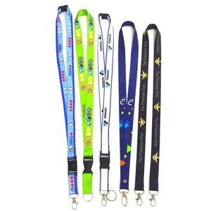Eco-Friendly Custom <b>Polyester</b> <b>Lanyards</b> with Detachable Buckle for ID Badges, Silk Screen Printed Neck Straps - Product Image 4