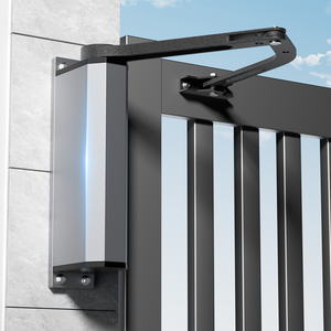 Side núi cửa tự động mở 90 độ cong cánh tay loại động cơ phẳng cửa điện gần hơn bên ngoài cộng đồng sân ngoài trời - Product Image 1