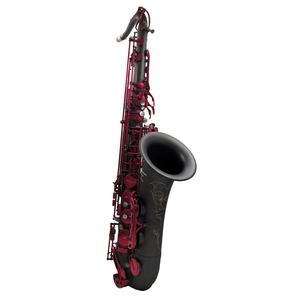 Saxophone ténor professionnel Eastern Music the Imperium, noir, clés laquées rouges, coussinets italiens - Product Image 2