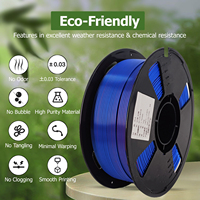 Filament PLA/soie Greentech 1KG pour imprimante 3D, bobine d'usine, 1.75mm/3mm/2.85mm, précision dimensionnelle +/-0.02mm, 30+ couleurs, FDM/3D Pen
