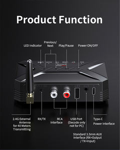 Adaptateur audio sans fil <span class=keywords><strong>Bluetooth</strong></span> 5.0 émetteur-récepteur 2 en 1 pour TV PC avec prise <span class=keywords><strong>jack</strong></span> stéréo 3,5 mm <span class=keywords><strong>RCA</strong></span> améliorée 40M - Product Image 5