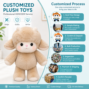 Peluche personnalisée en forme de mouton, super douce, kawaii, de haute qualité, jouet en peluche pour enfants de 3 ans et plus, 31 cm-50 cm - Product Image 2