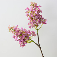 2 Tangkai Bunga Lilac Ungu Biru Putih Artificial Real Touch untuk Dekorasi Pernikahan, Rumah, Hotel, dan Pesta