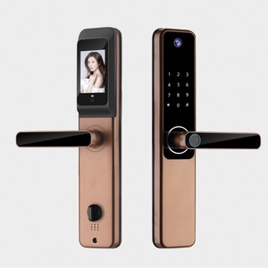 Cerradura Inteligente QLEUNG S802Pro Negra con Huella Dactilar, Contraseña, Tarjeta, Llave y Mirilla Digital - Product Image 3