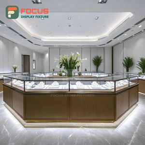 Muebles de Exhibición para Joyería de Alta Visibilidad, Vitrina Comercial con Marco Metálico - Product Image 1