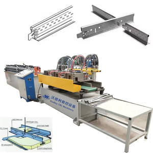Máquina perfiladora de quillas en T para techos de acero ligero, máquinas para techos de yeso, máquina personalizada para fabricar techos en T - Product Image 1
