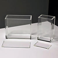 Vente en gros Etui ETB carré moderne en acrylique de geling Magnetic Factory Supplier Elite Trainer Box Vitrine acrylique avec couvercle