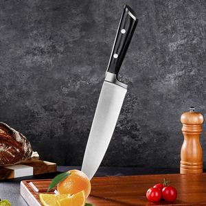 Venta al por mayor personalizado pedido a granel OEM ODM hogar Cocina de alto carbono Acero inoxidable <span class=keywords><strong>Parker</strong></span> mango de madera cuchillo de Chef - Product Image 2