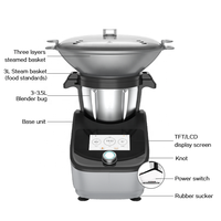 Robot de cuisine intelligent 14-en-1 pour la maison, contrôle par application Wi-Fi, robot culinaire multifonctionnel pour la préparation de diverses repas maison