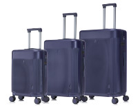 Ensemble de bagages d'affaires 100 % PC, valise rigide transparente pour homme et femme, légère et simple à emporter
