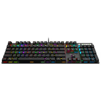 AIKUN GX9100 kablolu RGB arka oyun klavyesi mekanik anahtarları multimedya tam boyut ses kontrolü tip-c portu