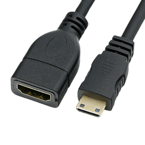 Adaptateur de câble Mini <span class=keywords><strong>HDMI</strong></span> mâle vers <span class=keywords><strong>HDMI</strong></span> femelle standard <span class=keywords><strong>Convertisseur</strong></span> Ultra 4K HD 3D Gaine en PVC Prend en charge l'application moniteur - Product Image 3