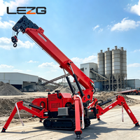 Mini-grue araignée à faible pression au sol, 3 tonnes, 7 tonnes, avec patins larges pour levage sur sol souple