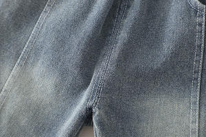 Nouvel ensemble de vêtements d'été 2026 pour garçon : <span class=keywords><strong>chemise</strong></span> <span class=keywords><strong>beige</strong></span> à manches courtes imprimée lettres + short en jean, ensemble 2 pièces - Product Image 6