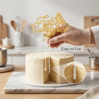 Geburtstagstorten-Dekoration aus Kunststoff für Party-Feiern, Cupcakes, Desserts, Bäckereien, Großhandelslieferant