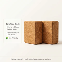 Bloque de Yoga de Corcho EVA de Alta Densidad, Antideslizante, con Logotipo Personalizado, OEM, para Estudio de Pilates