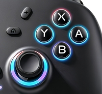 Manette de jeu sans fil C-STAR 2.4G avec double moteur de vibration, design ergonomique, batterie 800 mAh, compatible PC/jeux et téléphone