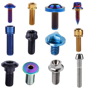 Tornillería de Titanio Anodizado para Honda Click <span class=keywords><strong>M8</strong></span> X 35 mm con Brida para Cubo de Rueda, Incluyendo Pernos, Tornillos, Tuercas y Arandelas - Product Image 2