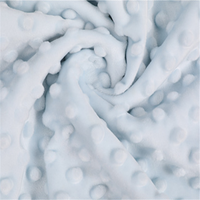 Minky polaire tissu pour bébé couverture recycler Polyester tissu en gros Super doux Minky Dot Minky peluche 100% Polyester tricoté