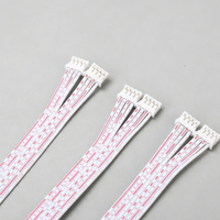 Câble plat XH2.54 rouge et blanc, faisceau de câbles avec connecteur à une extrémité pour appareils ménagers et connexion interne de circuits imprimés