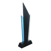 Trophée acrylique en bois de style récent Trophée personnalisé sur mesure Trophée de plaque moderne personnalisé pour la retraite des gestionnaires