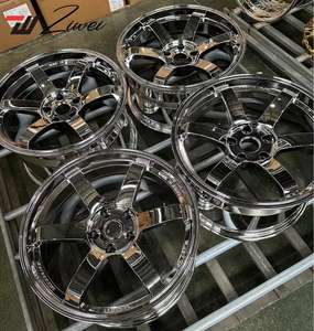 신형 ZW 단조 5X112/<span class=keywords><strong>120</strong></span>/114.3 크롬 실버 오목 휠 M2/M3/M4/M5 및 17-20인치 림용 - Product Image 4