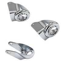 Roulettes pivotantes robustes en acier au carbone galvanisé, 3, 4 et 5 pouces, avec supports de montage, directement de l'usine et en stock