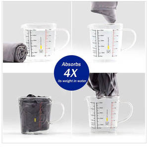 Serviette de camping super absorbante, séchage rapide, légère, ultra compacte, couleur unie, pour voyage, camping, gym, yoga, sports - Product Image 4