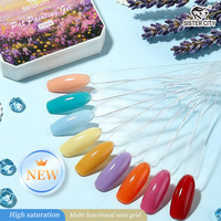 Gel UV 9 couleurs pour nail art DIY style français, personnalisable OEM/ODM, non toxique et écologique, directement de l'usine